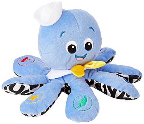 Baby Einstein Octoplush Musical Plush Toy – Learn Colors in 3 Languages, Blue, 11 Inches, Ages 3 Months+
