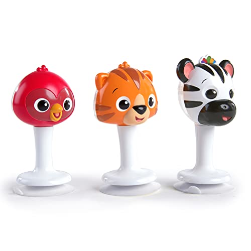 Baby Einstein Rattle & Jingle Trio with Suction Cups - Musical Take-Along Set for 6+ Months