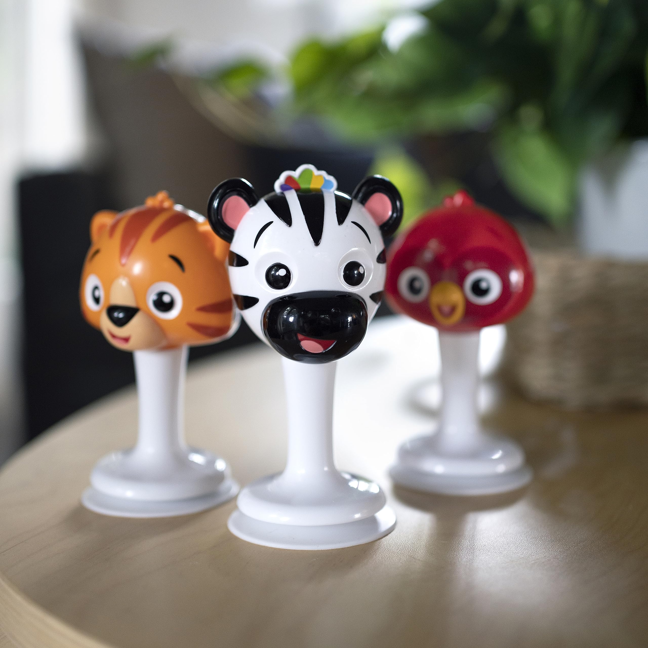 Baby Einstein Rattle & Jingle Trio with Suction Cups - Musical Take-Along Set for 6+ Months