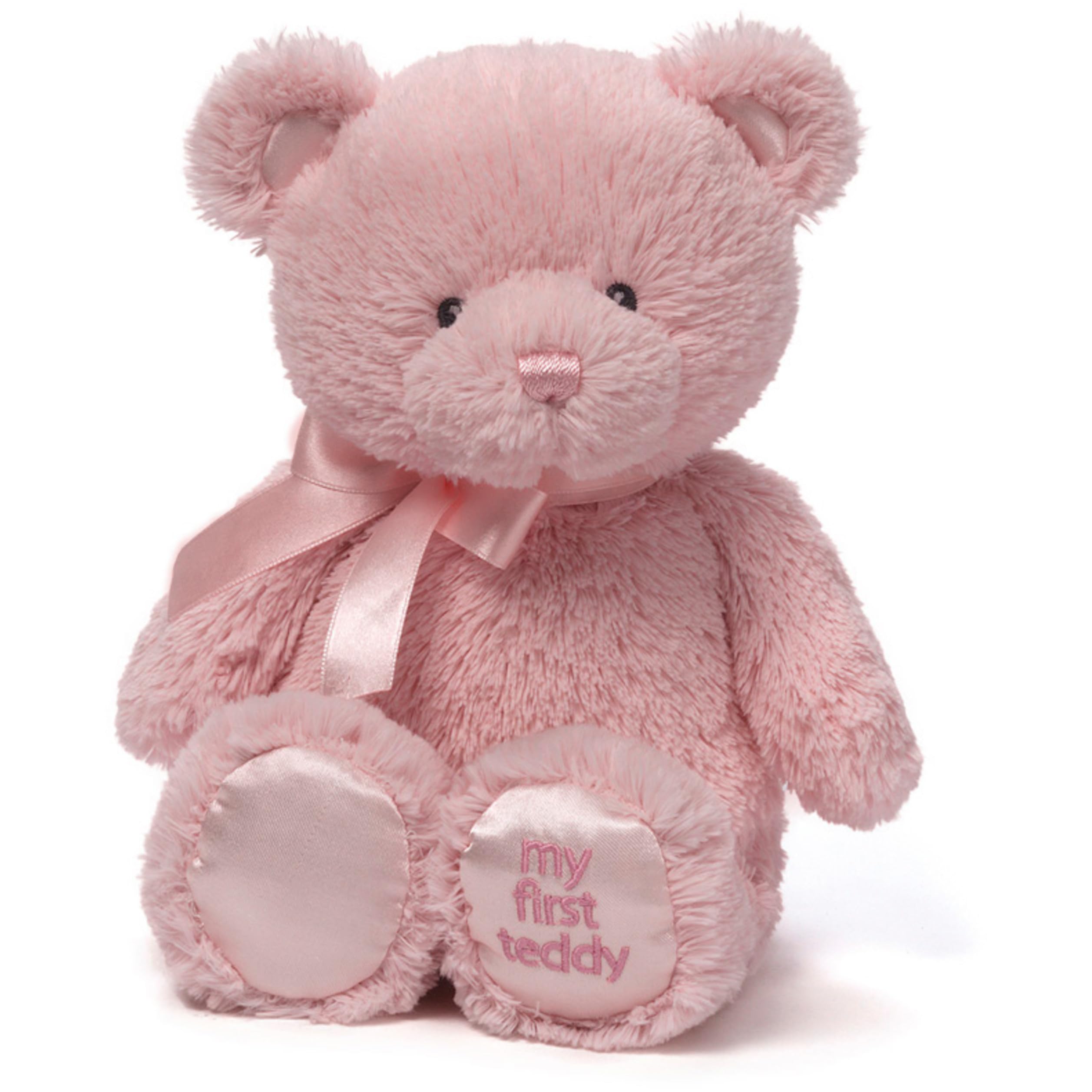 Baby GUND My First Teddy Bear - Ultra Soft Plush for Newborns, Pink, 10 Inches