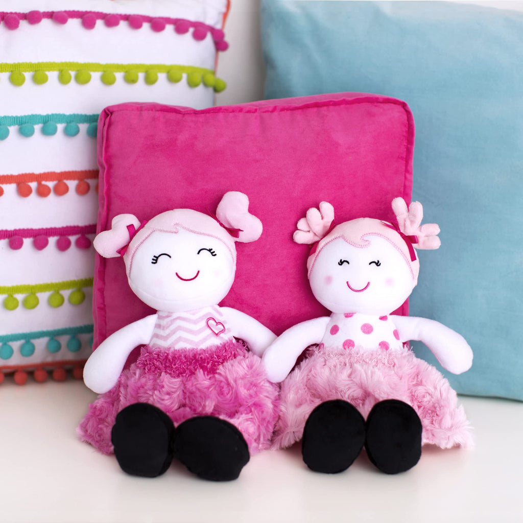 Baby Starters Sugar N Spice Marisa Plush Snuggle Buddy Doll – Soft, Rattle Toy for Newborns & Toddlers