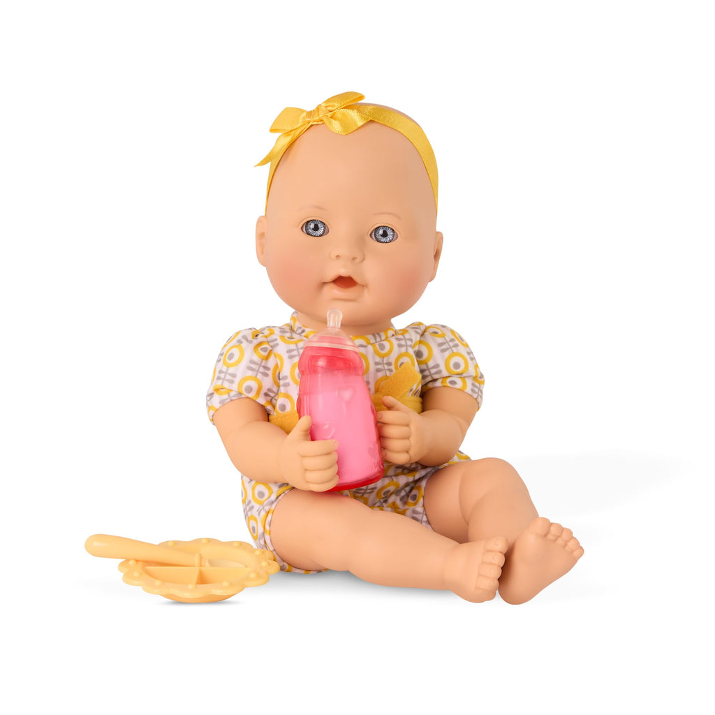 Baby Sweetheart 12-Inch Feeding Time Doll – Soft Body Newborn Doll with Storybook & Feeding Accessories for Toddlers Ages 2+