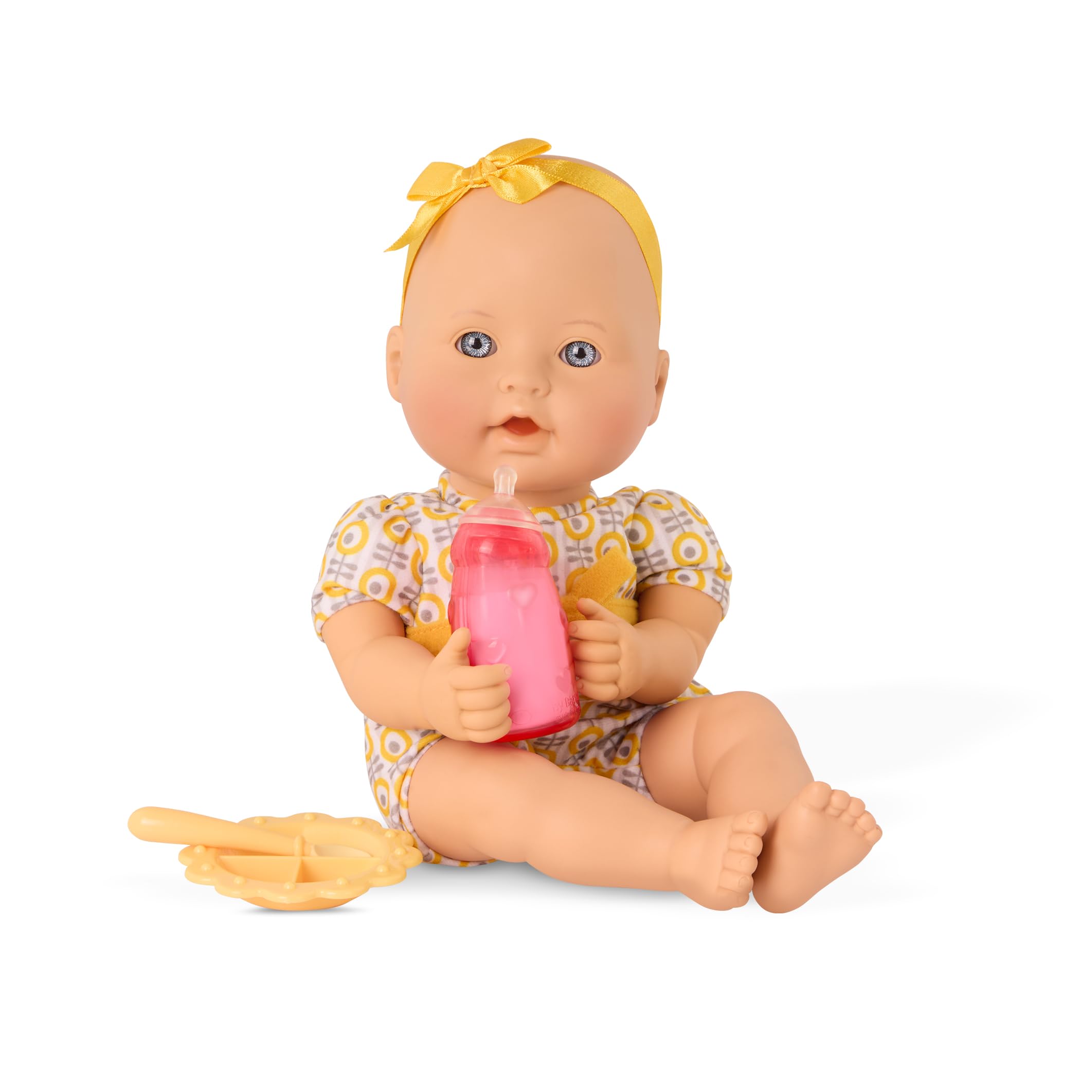 Baby Sweetheart 12-Inch Feeding Time Doll – Soft Body Newborn Doll with Storybook & Feeding Accessories for Toddlers Ages 2+