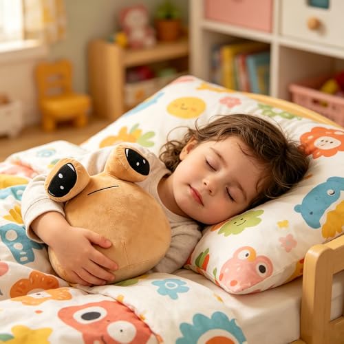 Babylounger 8.6 Inch Sad Alien Plush - Soft Stuffed Alien Doll, Machine Washable, Vacuum-Sealed