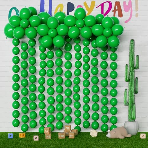 Baibaoxiang 105-Pack Green Linking Balloons - 6 Inch Quick Connect Balloons for Party Decor