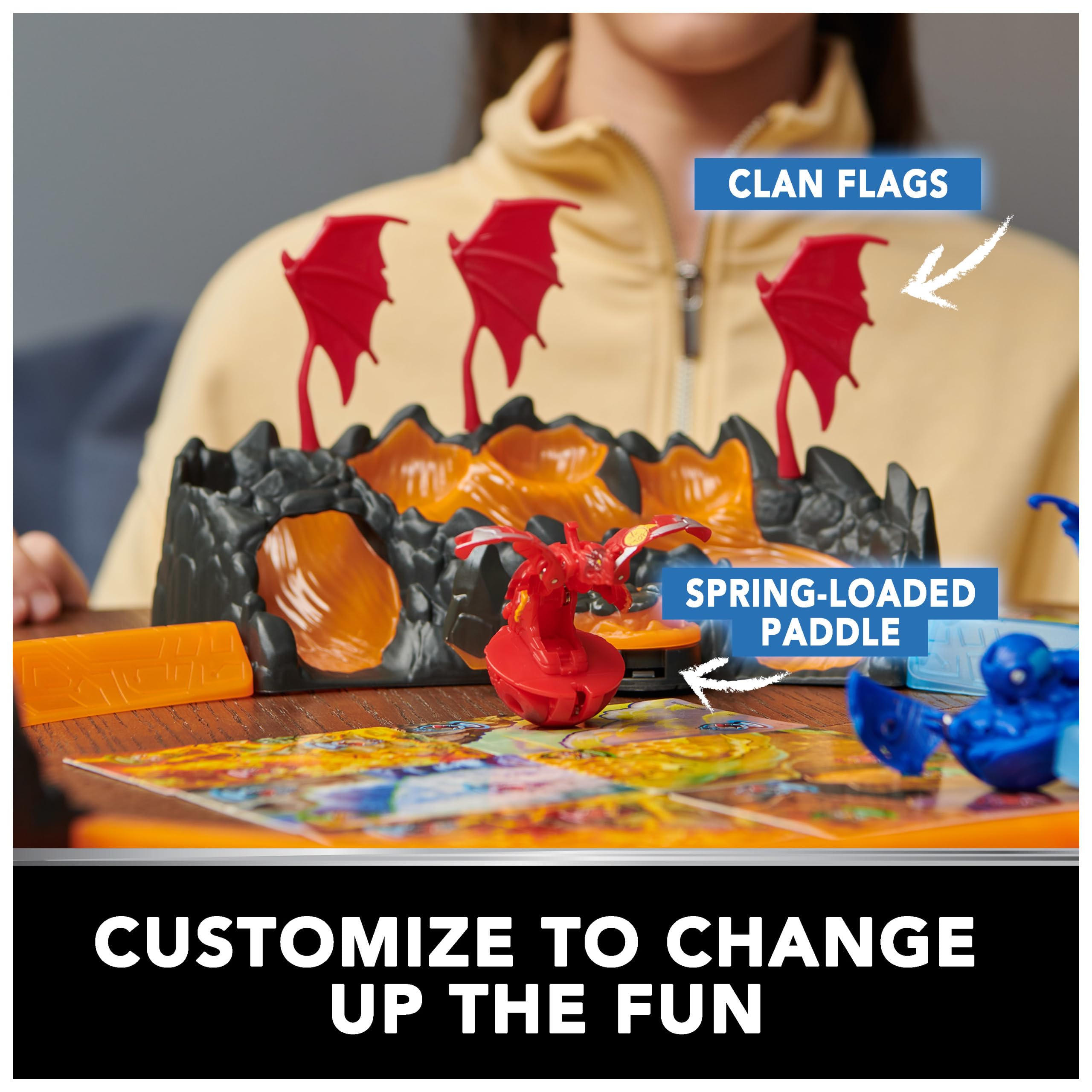 Bakugan Training Set with Titanium Dragonoid – Dragon Clan Playset for Kids Ages 6+