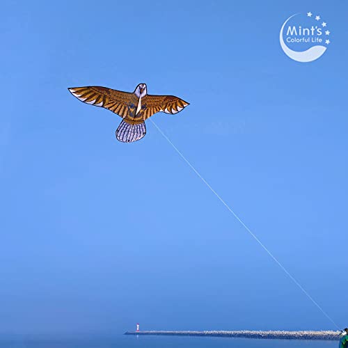 Bald Eagle Kite with 60-Inch Wingspan – Easy to Fly for Adults and Kids, Single Line Nylon Kite for Beach and Park