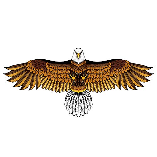 Bald Eagle Kite with 60-Inch Wingspan – Easy to Fly for Adults and Kids, Single Line Nylon Kite for Beach and Park