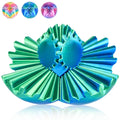 Balkwan Gear Ball 3D Printed Fidget Toy – Green, 3.3 in Spinning Sphere for Stress Relief