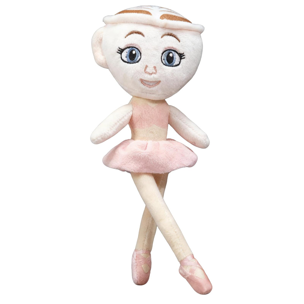 Ballerina Cappuccina Italian Brainrot Plush Toy – 10-Inch Soft Meme Doll for Weirdcore Decor & Gifts