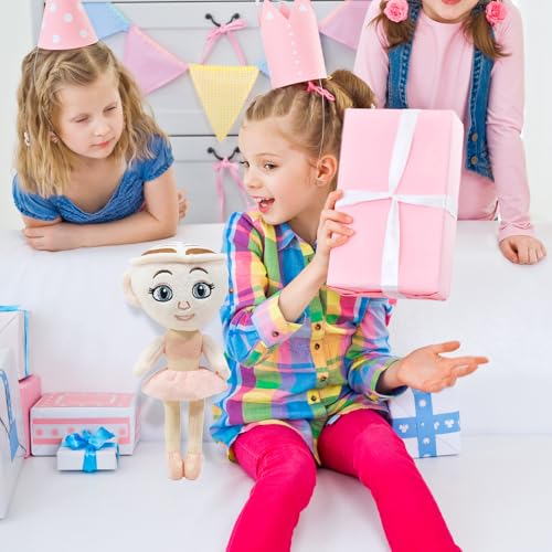 Ballerina Cappuccina Italian Brainrot Plush Toy – 10-Inch Soft Meme Doll for Weirdcore Decor & Gifts