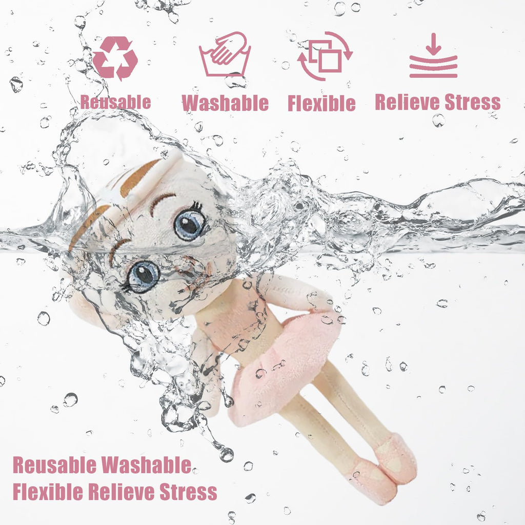 Ballerina Cappuccina Italian Brainrot Plush Toy – 10-Inch Soft Meme Doll for Weirdcore Decor & Gifts