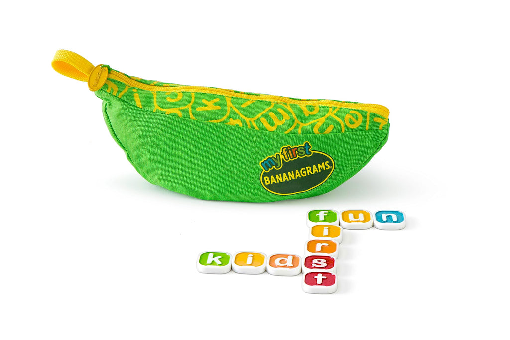 Bananagrams My First Spelling Game – 80 Letter Tiles + 13 Combo Tiles – Ages 4+