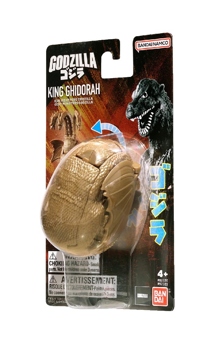 Bandai Namco Godzilla King Ghidorah Transforming Egg Toy Figure – 4.5-Inch Collectible