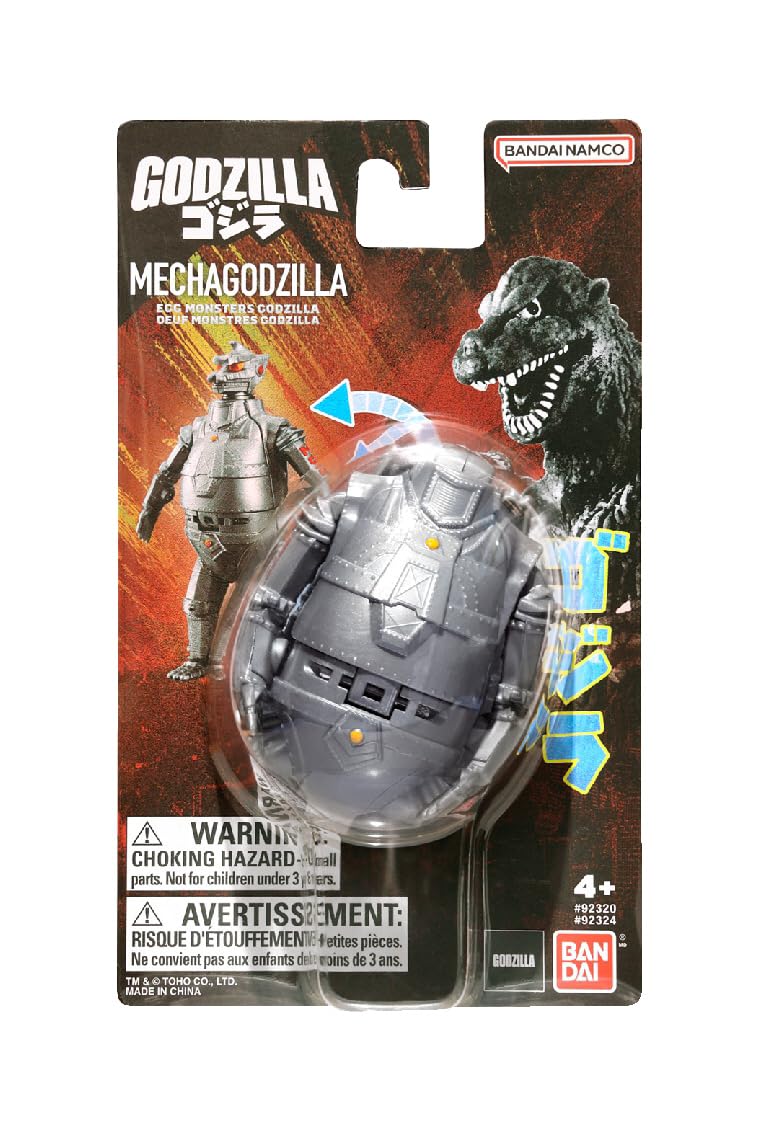 Bandai Namco Godzilla Mecha Godzilla Transforming Egg Toy Figure (4.5-inch)