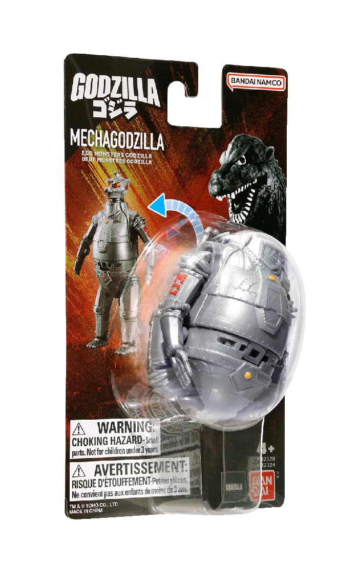 Bandai Namco Godzilla Mecha Godzilla Transforming Egg Toy Figure (4.5-inch)