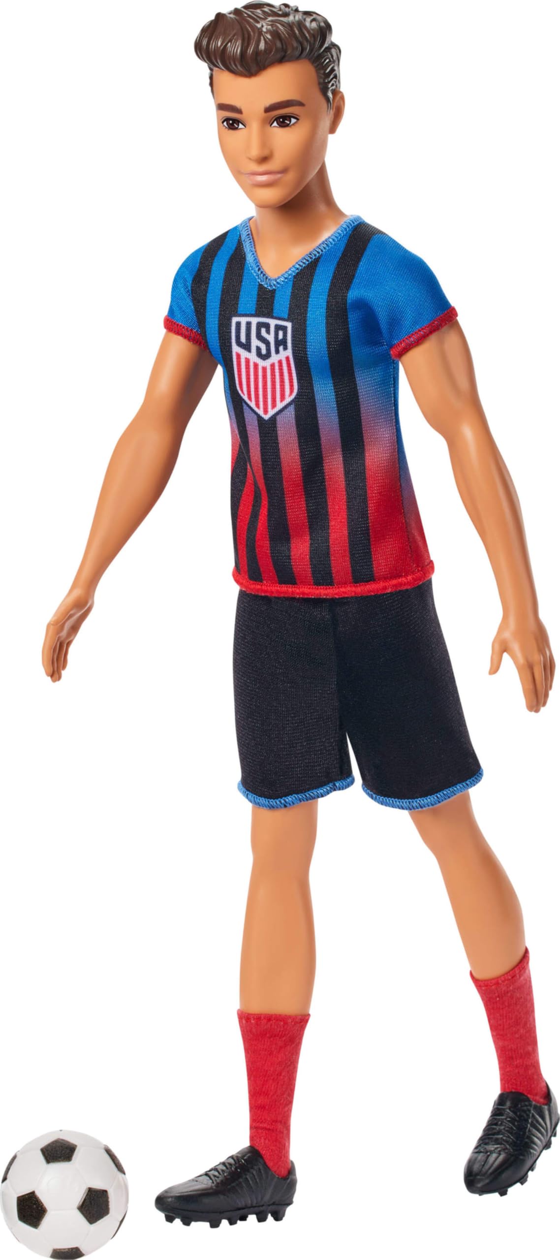 Barbie Careers USSF Soccer Ken Doll – 11.5 Inch with Removable Cleats and Soccer Ball