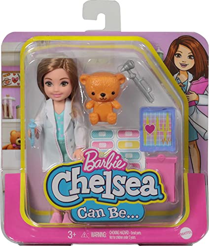 Barbie Chelsea Can Be Doctor Doll with Medical Playset Accessories