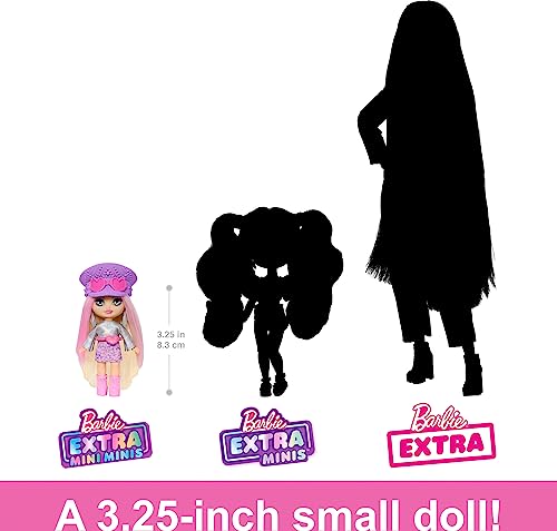 Barbie Extra Mini Minis Travel Doll - Desert Festival Look, 3.25-Inch Posable Doll with Stand