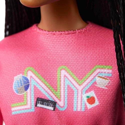 Barbie It Takes Two Brooklyn Roberts Doll - Pink NYC Shirt, Metallic Skirt, White Sneakers