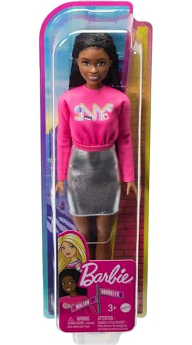 Barbie It Takes Two Brooklyn Roberts Doll - Pink NYC Shirt, Metallic Skirt, White Sneakers