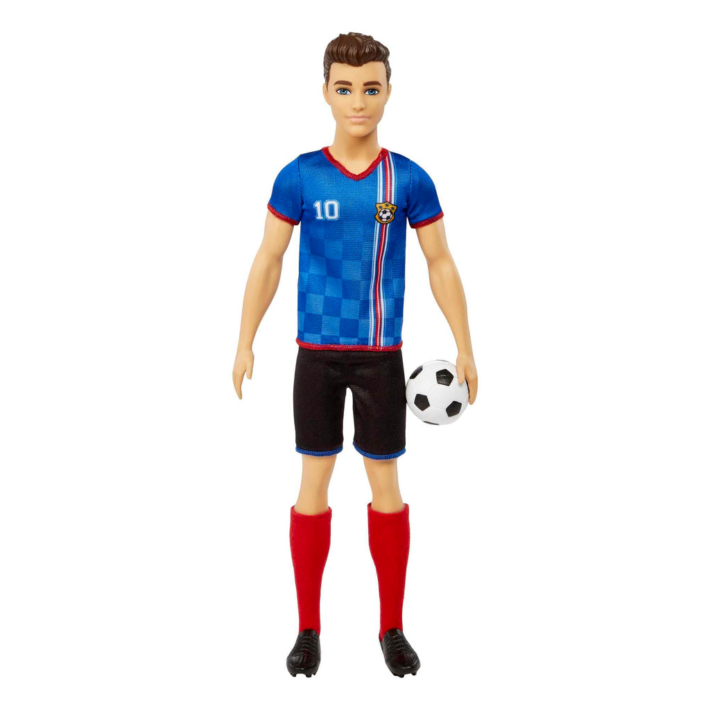 Barbie Ken Soccer Doll – Number 10 Uniform, Cropped Hair, Cleats & Ball