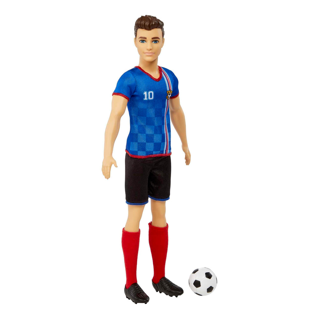 Barbie Ken Soccer Doll – Number 10 Uniform, Cropped Hair, Cleats & Ball