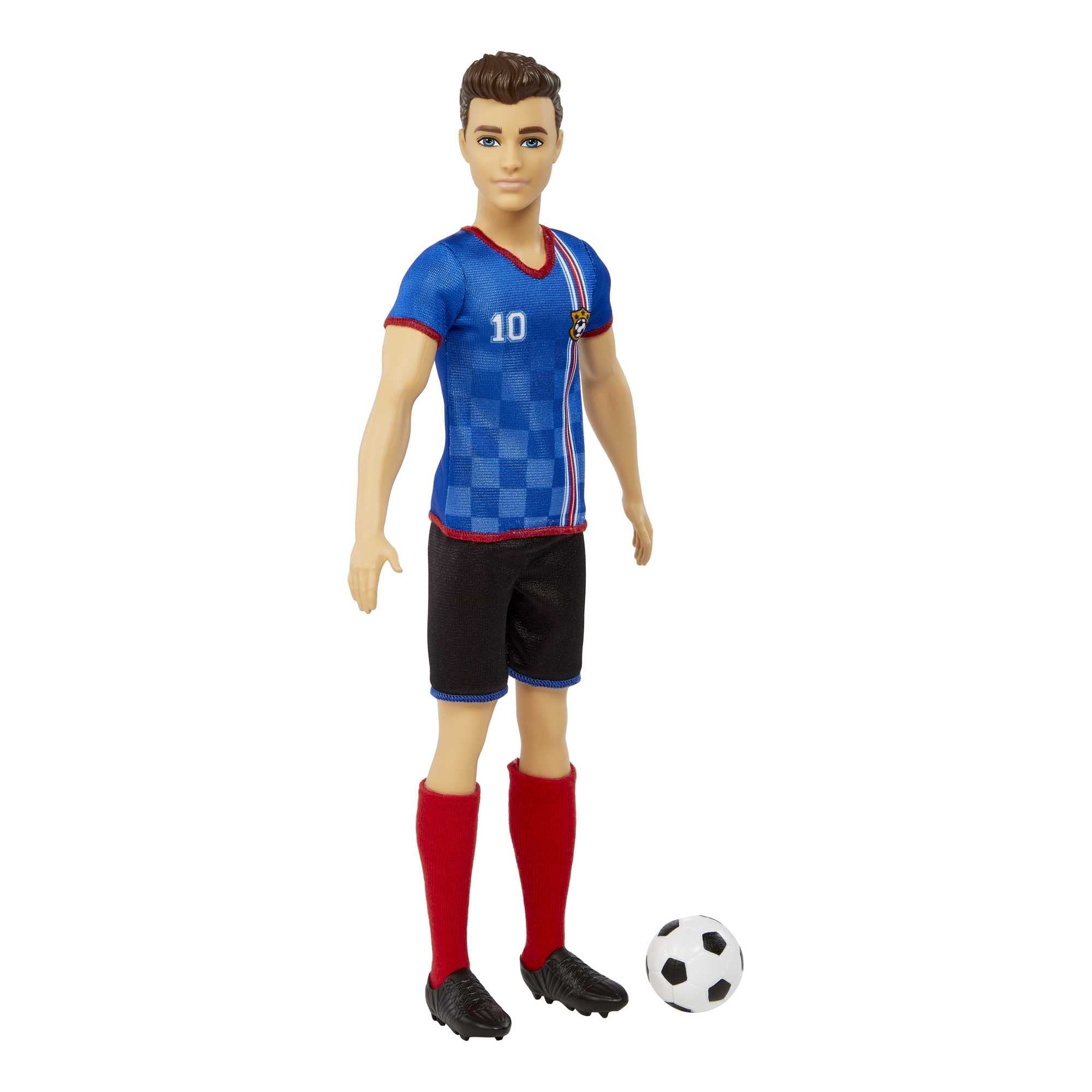 Barbie Ken Soccer Doll – Number 10 Uniform, Cropped Hair, Cleats & Ball