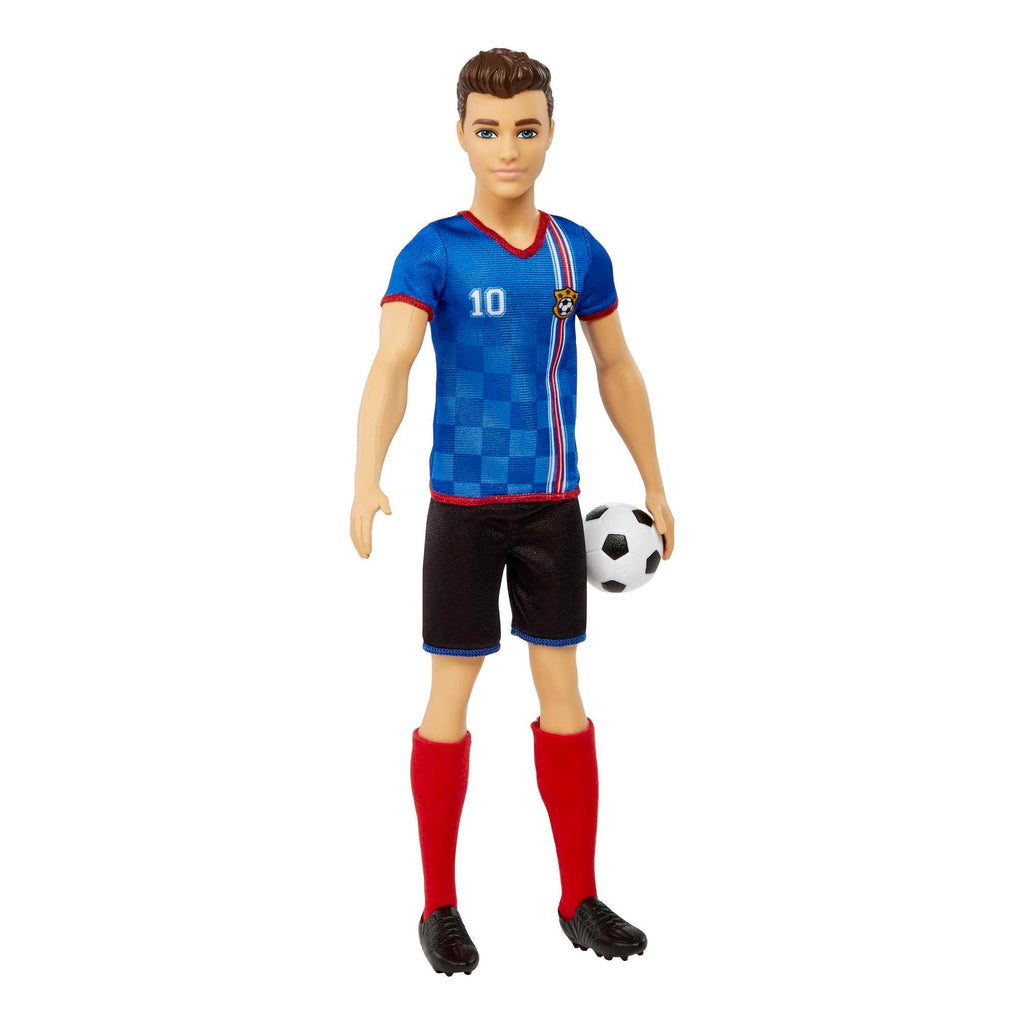 Barbie Ken Soccer Doll – Number 10 Uniform, Cropped Hair, Cleats & Ball