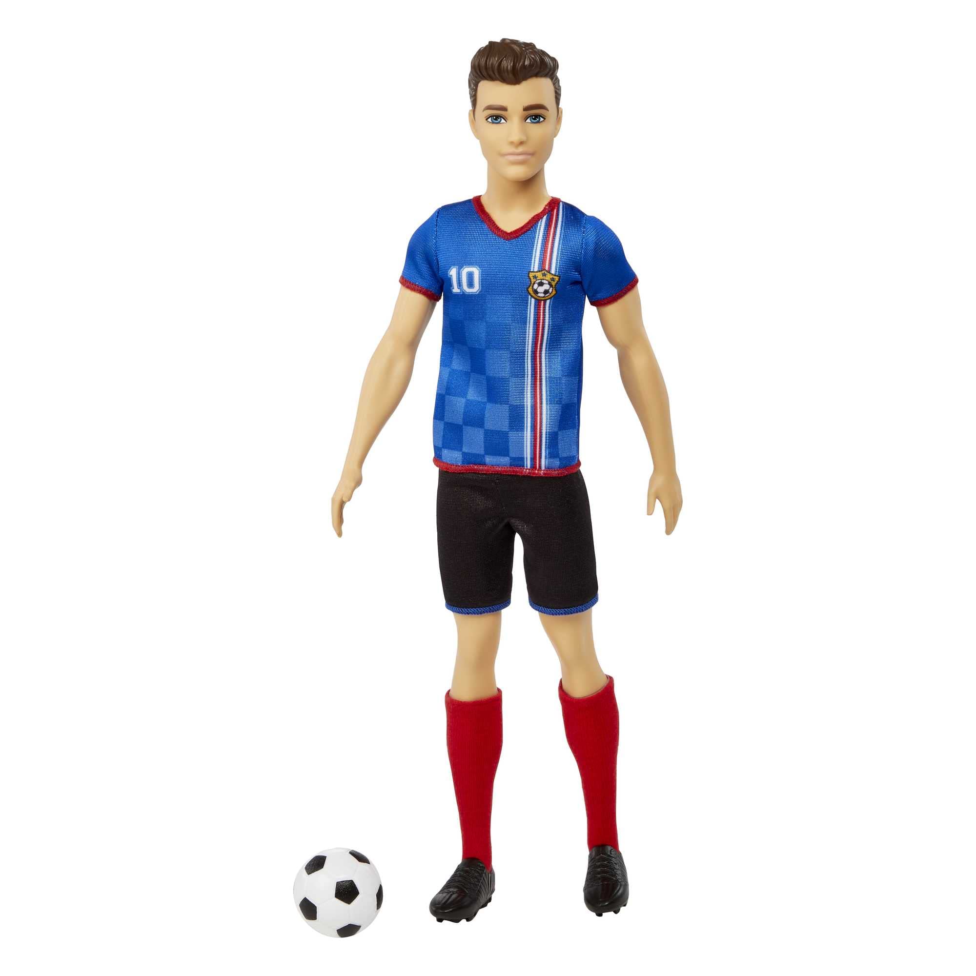 Barbie Ken Soccer Doll – Number 10 Uniform, Cropped Hair, Cleats & Ball