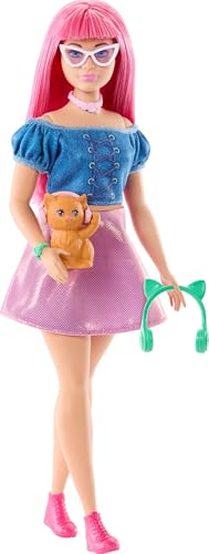 Barbie Mysteries: Beach Detectives Daisy Doll with Removable Outfit, Accessories, and Pet Kitten