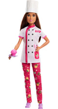 Barbie Pastry Chef Doll with Hat and Cake Slice Accessory for Imaginative Play