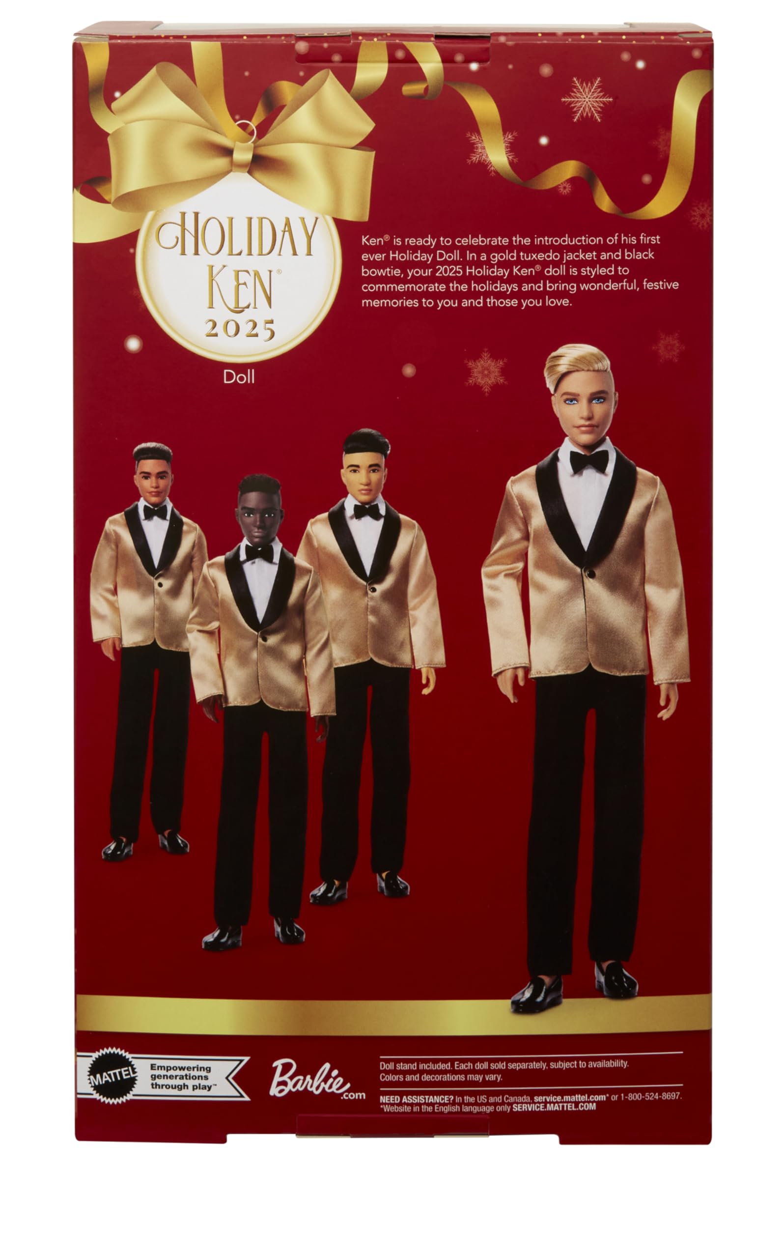 Barbie Signature 2025 Holiday Blonde Ken Collectible Doll - Debut Holiday Ken