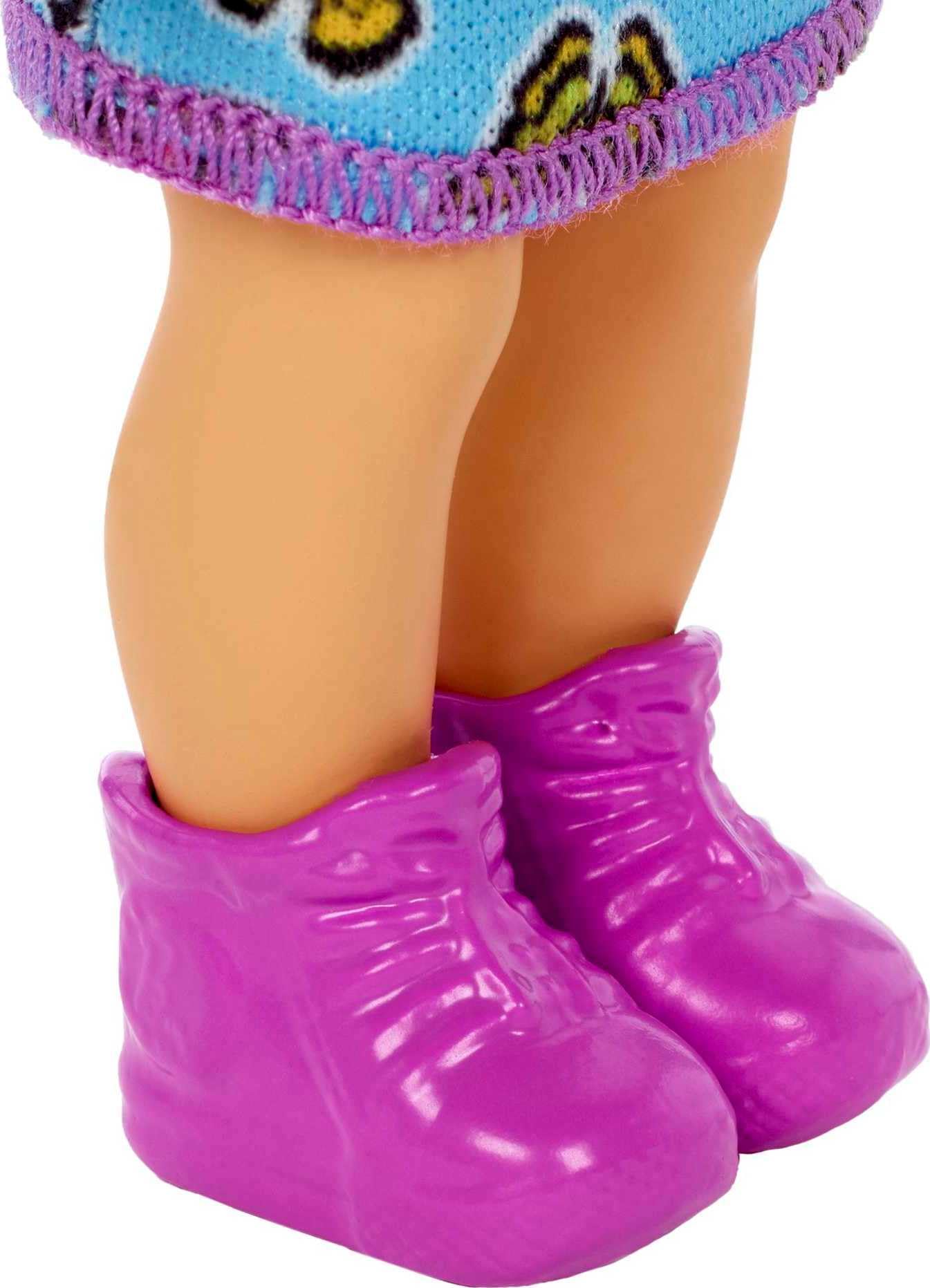 Barbie Skipper Babysitters Inc. Playset: Brunette Doll in Butterfly Dress with Potty & Bathroom Toys