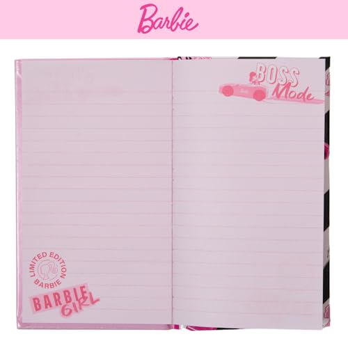 Barbie Sparkle Journal Set – 60-Page Diary with Stickers, Gems & Sequins