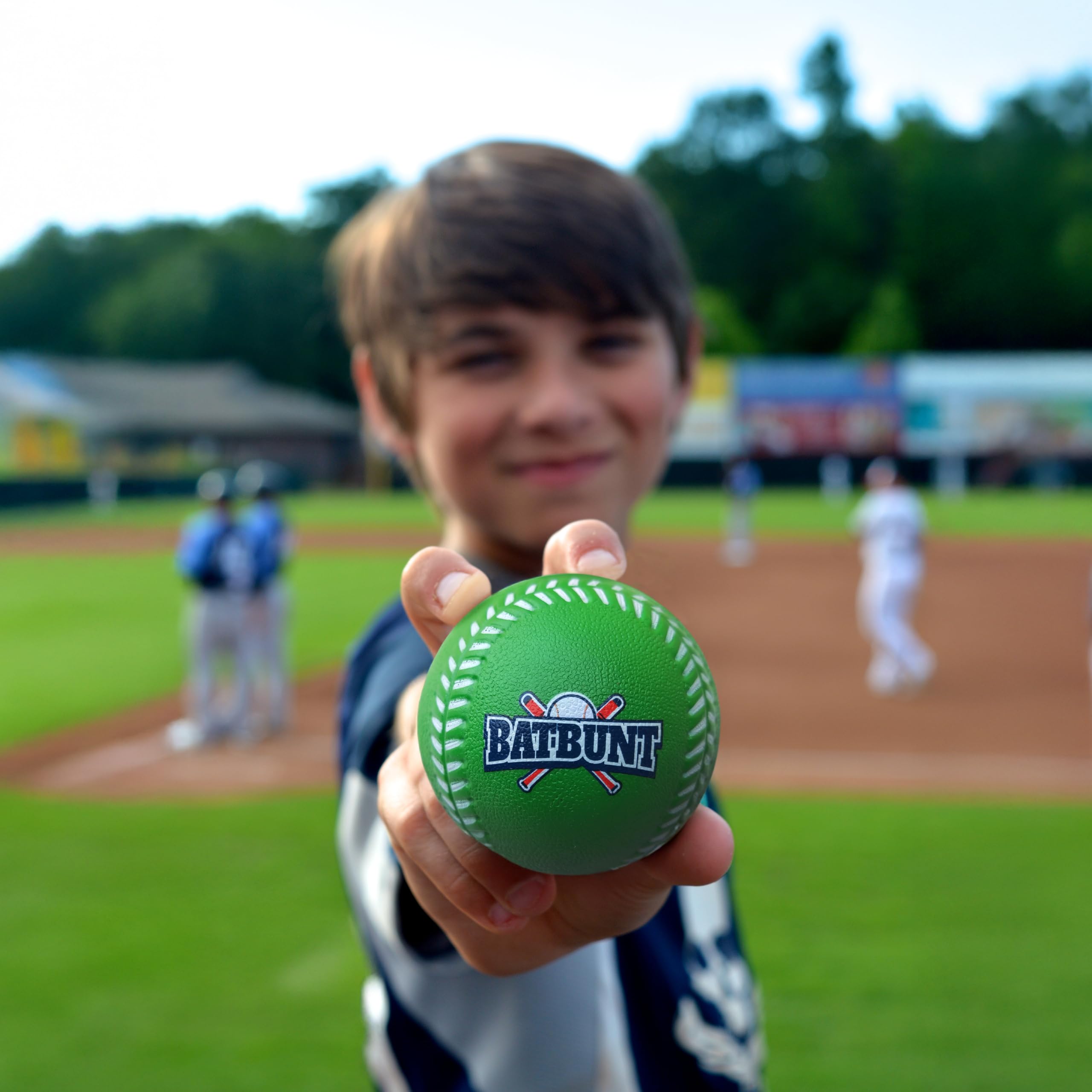 BATBUNT Foam Practice Baseballs for Kids - 4-Pack Soft Indoor/Outdoor Training Balls (30g each)