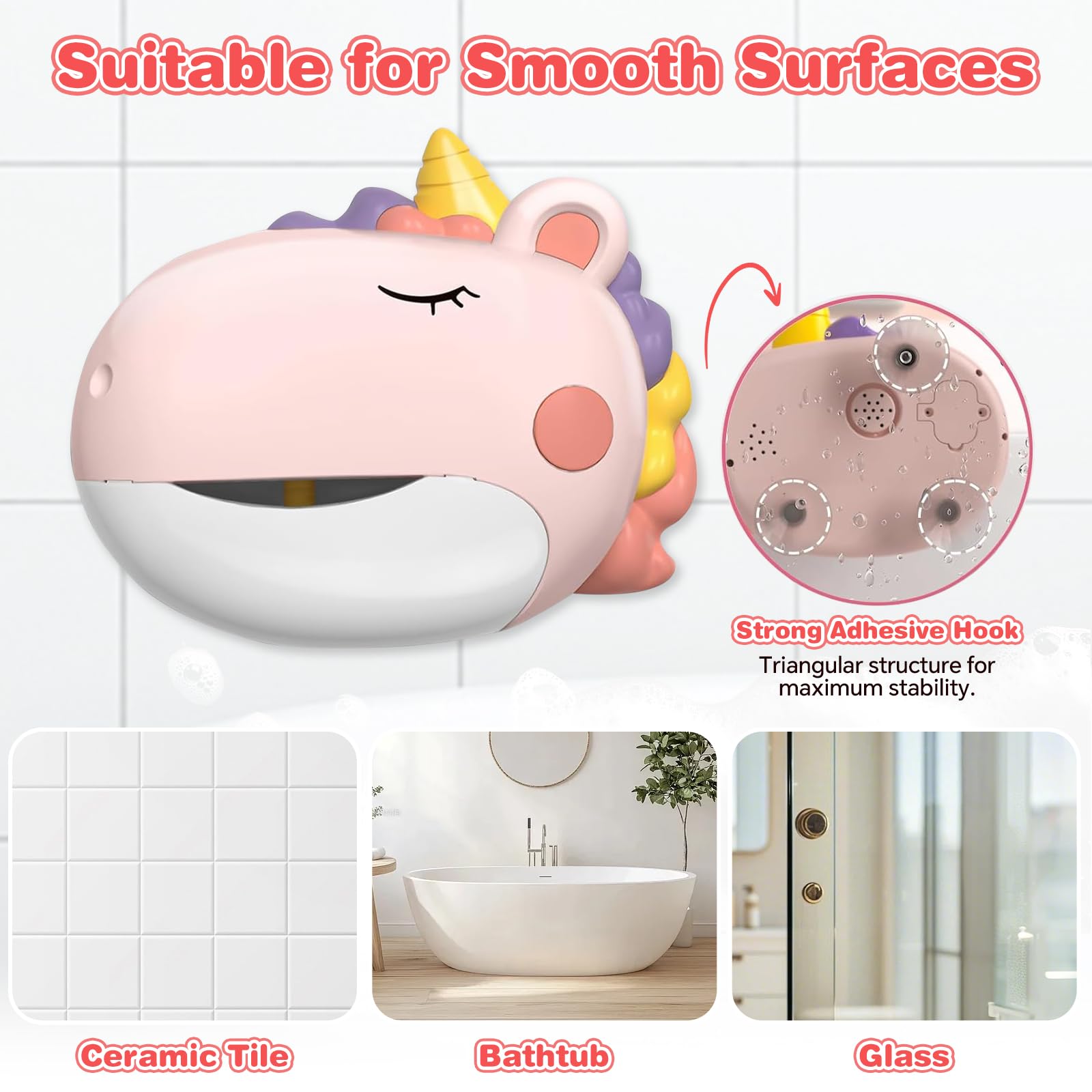 Bath Bubble Machine for Toddlers – Automatic Bubble Maker with Music, Safe for Ages 1-8, Best Birthday Gift