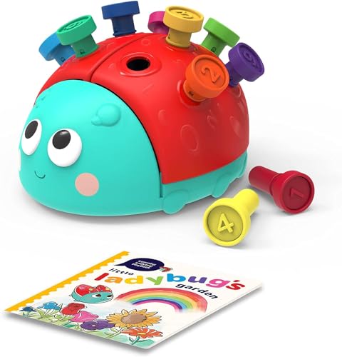 Battat Education Ladybug Peg Toy – Fine Motor Skills & Color Learning for Toddlers 18+ Months