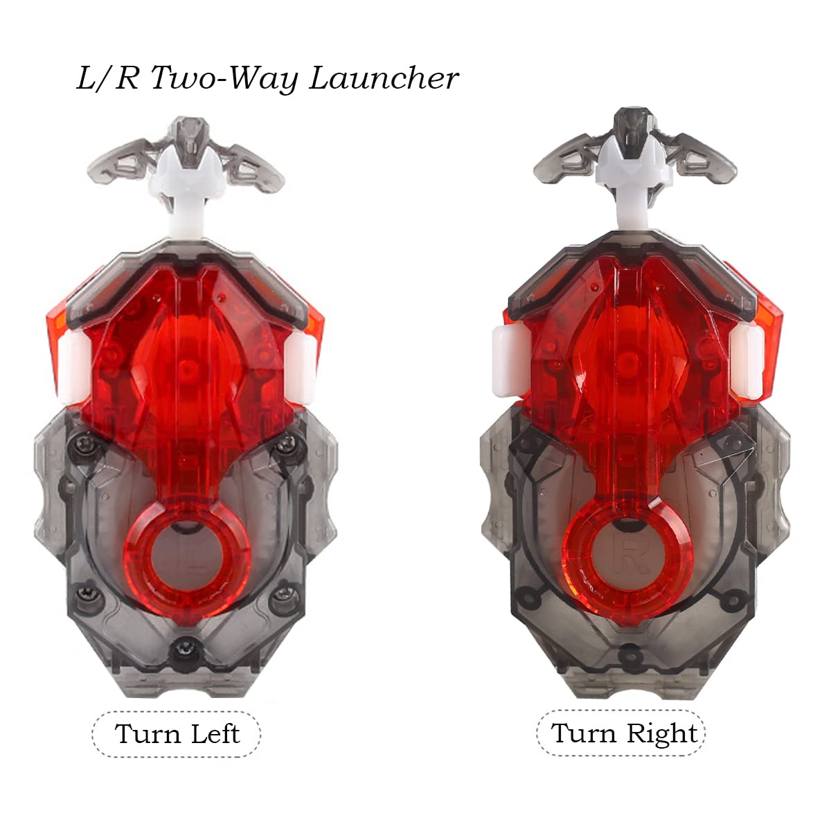 Battling Tops B-184 Two-Way Launcher with DB Layer System Pull-Wire (Red)