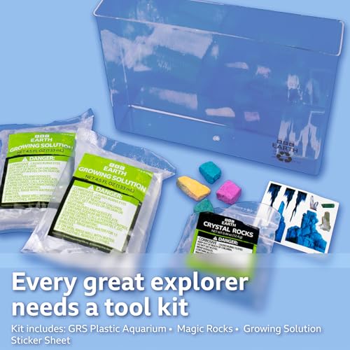 BBC Earth Crystal Aquarium: Colorful Crystal Growing Kit for Kids Ages 6+