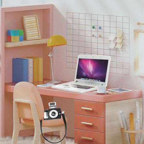 Bbiamsleep 4-Piece Miniature Laptop, Tablet, Phone & Camera Set for Dollhouses (1/4, 1/6, 1/12 Scale)
