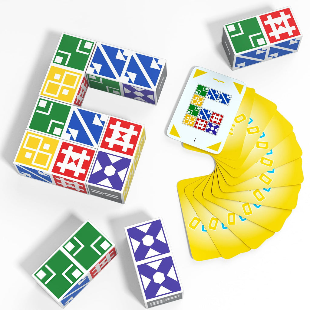 BBnote Family Matching Game: Block Puzzle for Kids & Adults, 2-Player Card Game Ages 6+