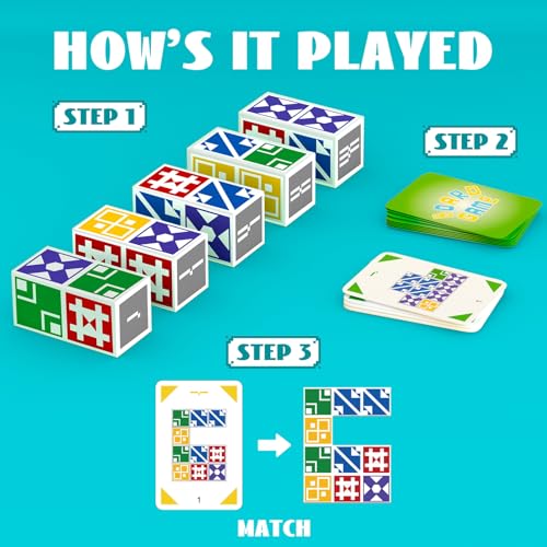 BBnote Family Matching Game: Block Puzzle for Kids & Adults, 2-Player Card Game Ages 6+