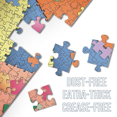 BBOLDIN 1000-Piece Difficult Jigsaw Puzzle for Adults – Colorful, Eco-Friendly with Letter Backs and Missing Piece Support
