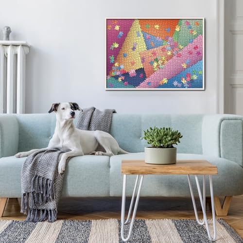 BBOLDIN 1000-Piece Difficult Jigsaw Puzzle for Adults – Colorful, Eco-Friendly with Letter Backs and Missing Piece Support