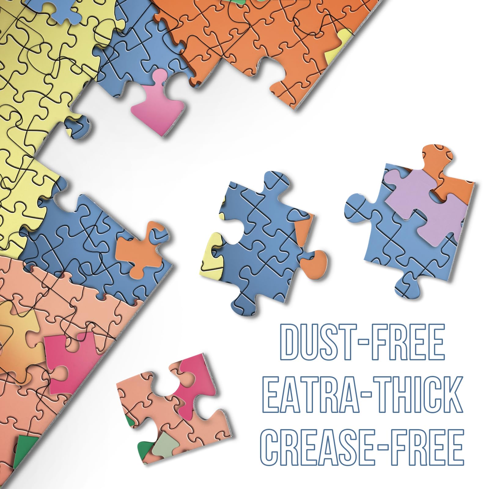 BBOLDIN 1000-Piece Difficult Jigsaw Puzzle for Adults – Colorful, Eco-Friendly with Letter Backs and Missing Piece Support