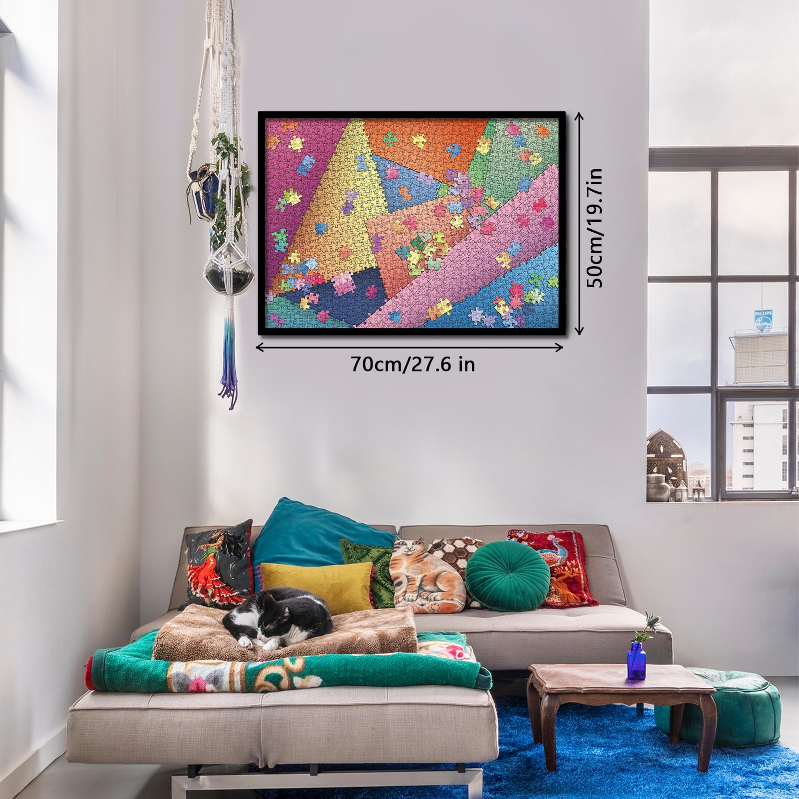 BBOLDIN 1000-Piece Difficult Jigsaw Puzzle for Adults – Colorful, Eco-Friendly with Letter Backs and Missing Piece Support