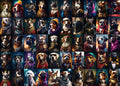 BBOLDIN 1000 Piece Dog Portrait Jigsaw Puzzle – 50 Breeds Collage for Adults