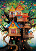BBOLDIN 1000 Piece Tree House Puzzle – Colorful Fantasy Jigsaw for Adults