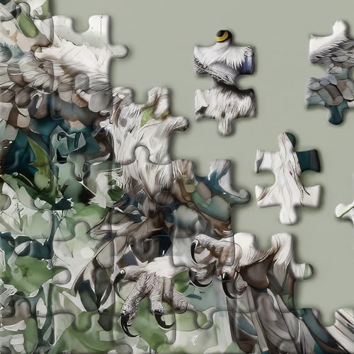 BBOLDIN Owl Bird Jigsaw Puzzle 1000 Pieces – Fantasy Forest Painting for Adults